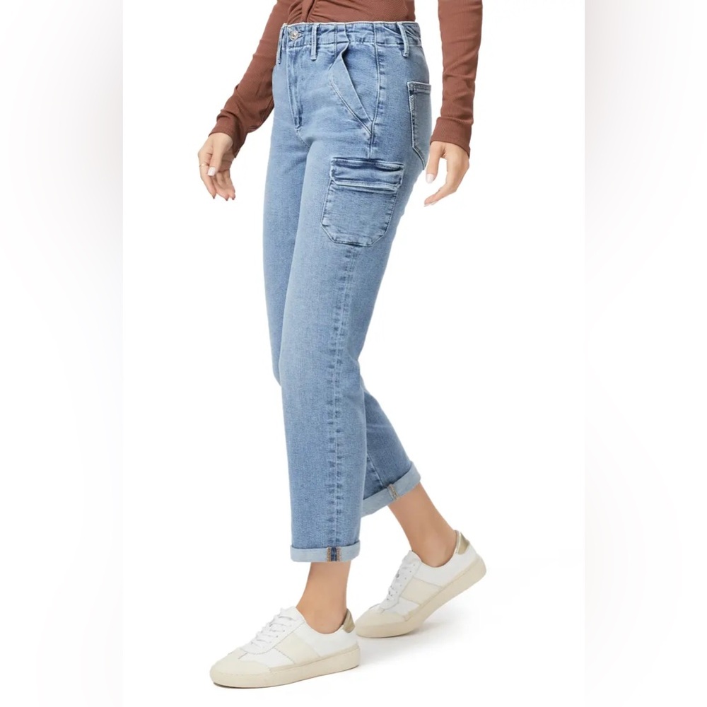 Paige Drew Cargo Pocket Cuffed Ankle Jeans